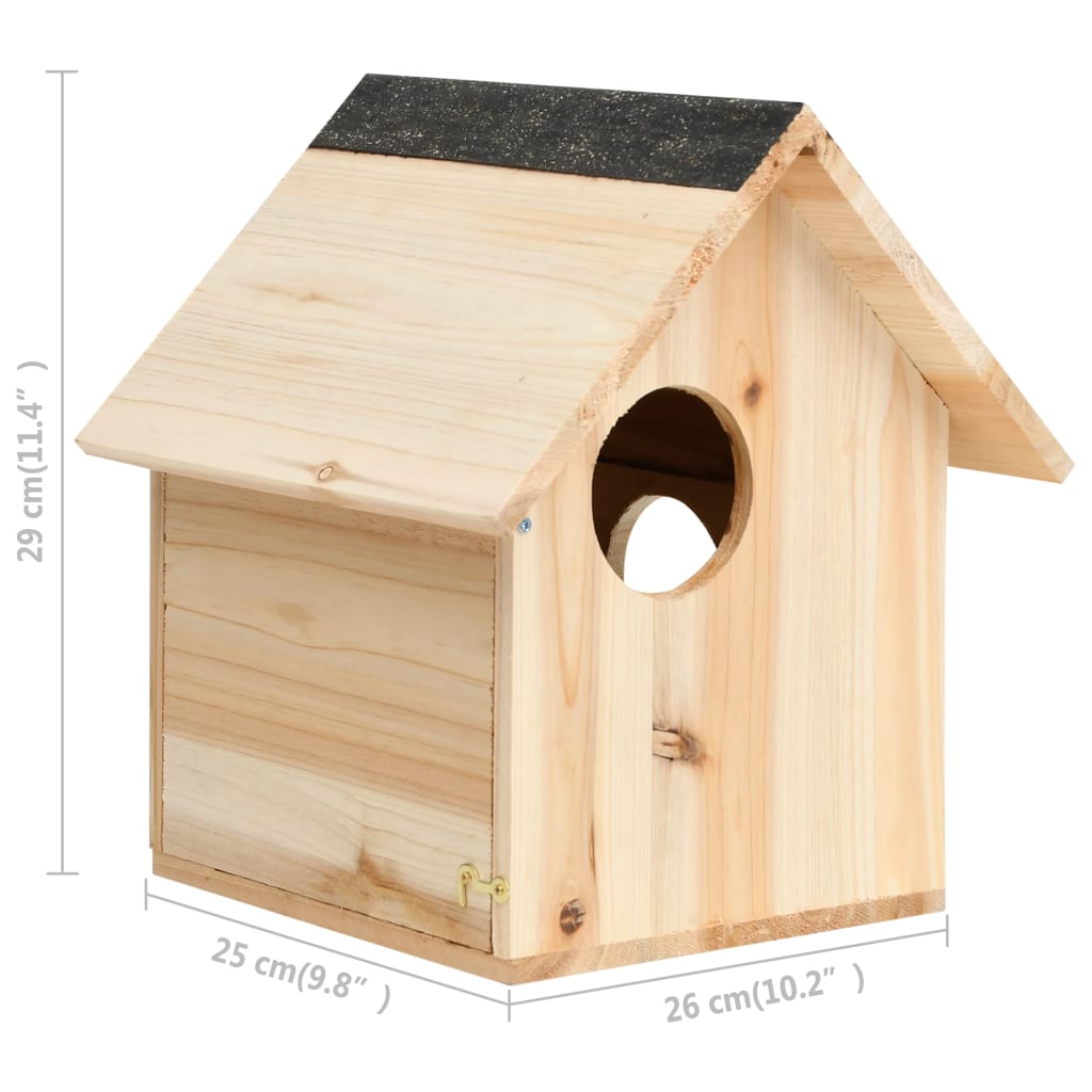 Casetta per Scoiattoli in Legno Massello di Abete 26x25x29 cm cod mxl 50884