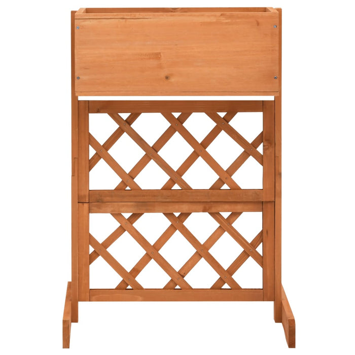 Fioriera da giardino a traliccio 45 x 30 x 74 cm in legno di abete 02_0000877