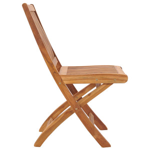 Sedie da Giardino Pieghevoli 2 pz in Legno Massello di Teak 315105