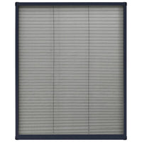 Zanzariera Plissettata Finestre Alluminio Antracite 60x80 cm cod mxl 55068