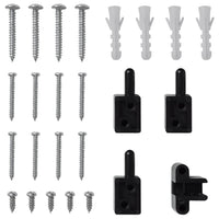 Zanzariera con Cardini per Porte Antracite 120x240 cm 148714