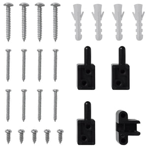 Zanzariera con Cardini per Porte Antracite 120x240 cm 148714