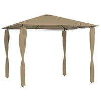 Gazebo con Montanti Rivestiti 3x3x2,6 m Talpa 160 g/mÂ²