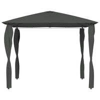 Gazebo con Montanti Rivestiti 3x3x2,6 m Antracite 160 g/m² 313607