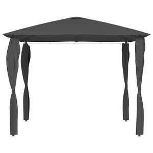 Gazebo con Montanti Rivestiti 3x3x2,6 m Antracite 160 g/m² 313607