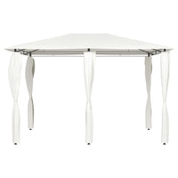 Gazebo con Montanti Rivestiti 3x4x2,6 m Crema 160 g/mÂ²