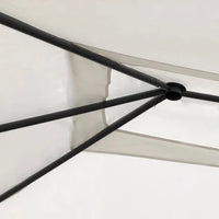 Gazebo con Montanti Rivestiti 3x4x2,6 m Crema 160 g/mÂ²