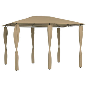 Gazebo con Montanti Rivestiti 3x4x2,6 m Talpa 160 g/mÂ²