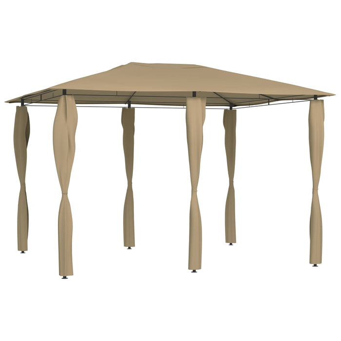 Gazebo con Montanti Rivestiti 3x4x2,6 m Talpa 160 g/mÂ²