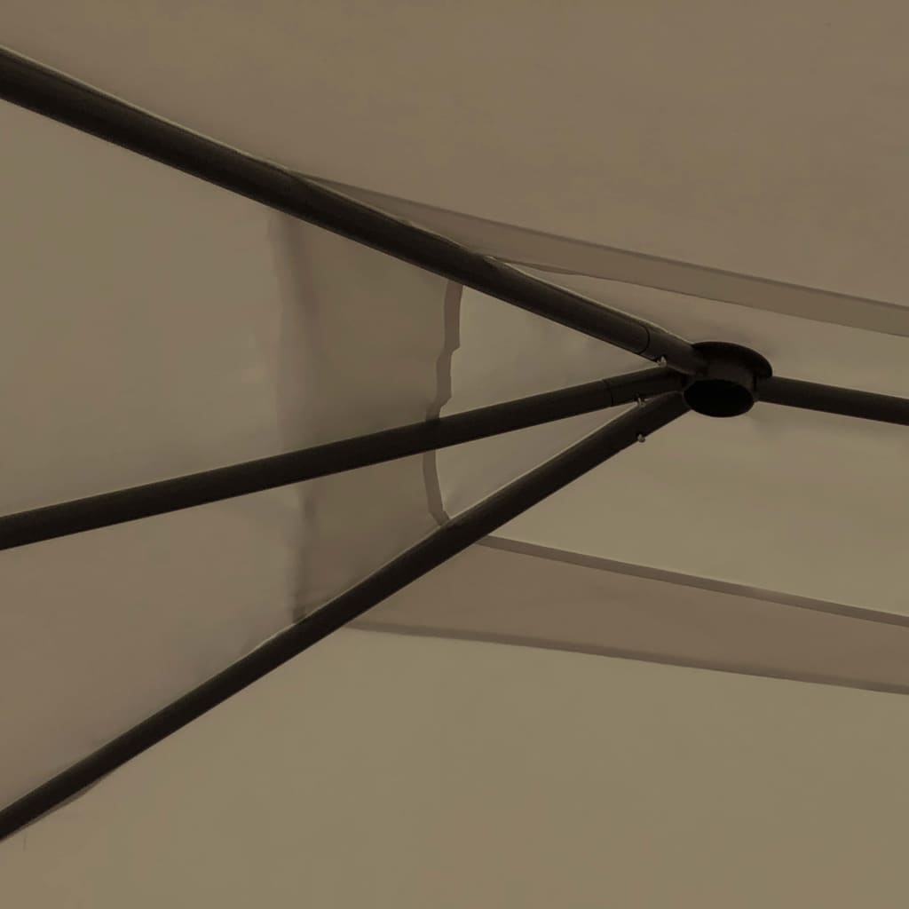 Gazebo con Montanti Rivestiti 3x4x2,6 m Talpa 160 g/mÂ²