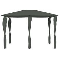 Gazebo con Montanti Rivestiti 3x4x2,6 m Antracite 160 g/mÂ²