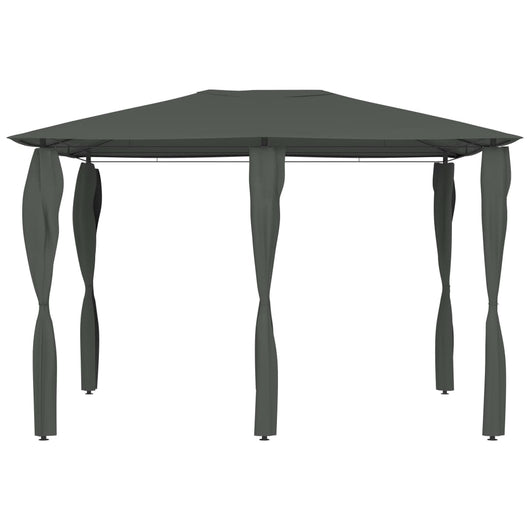 Gazebo con Montanti Rivestiti 3x4x2,6 m Antracite 160 g/m² 313613