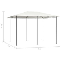 Gazebo 3x4x2,6 m Crema 160 g/mÂ²