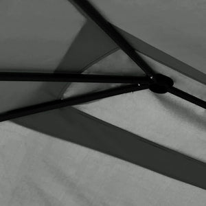 Gazebo con Montanti Rivestiti 2,98x5,3x2,59m Antracite 160 g/mÂ²
