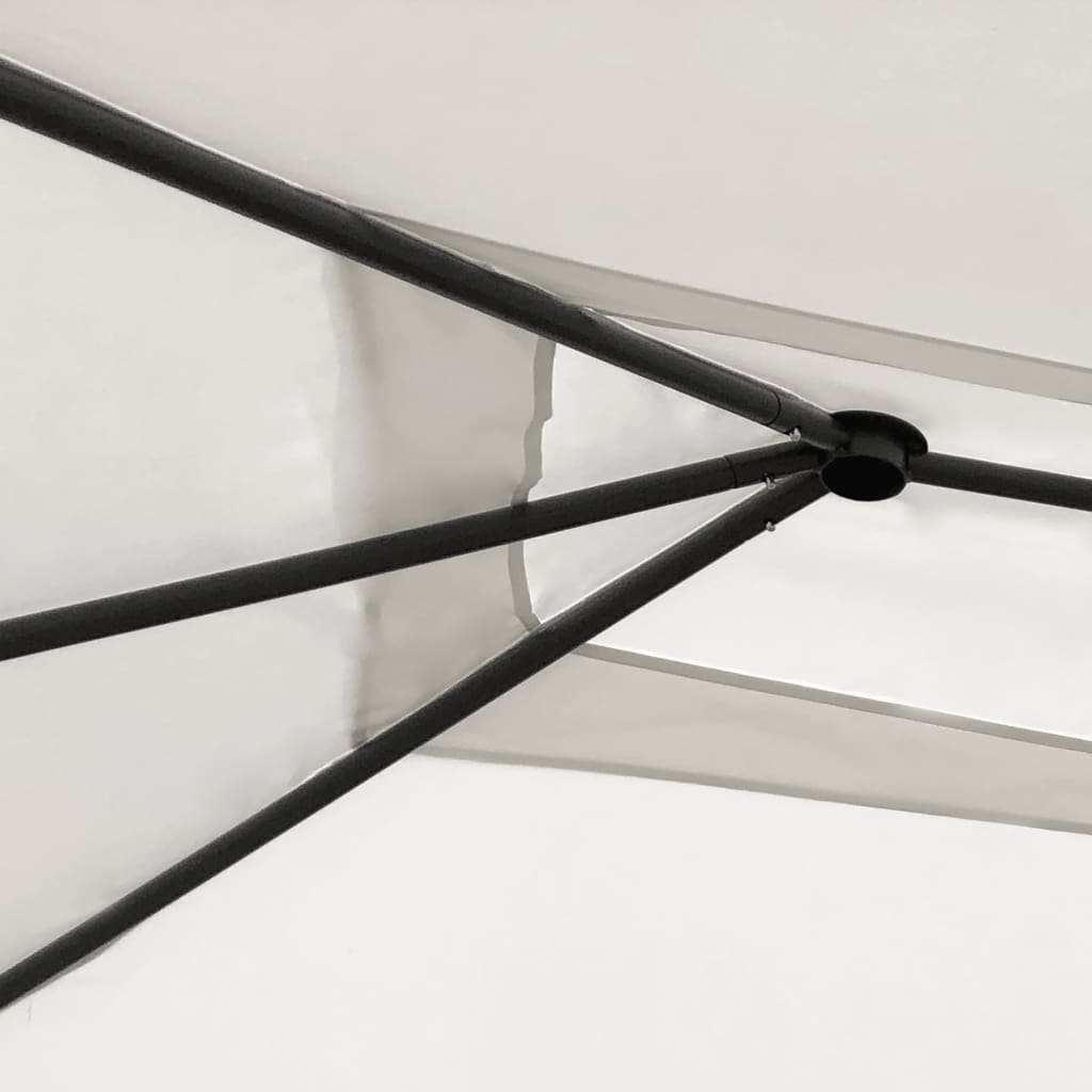 Gazebo 3x6x2,6 m Crema 160 g/mÂ²