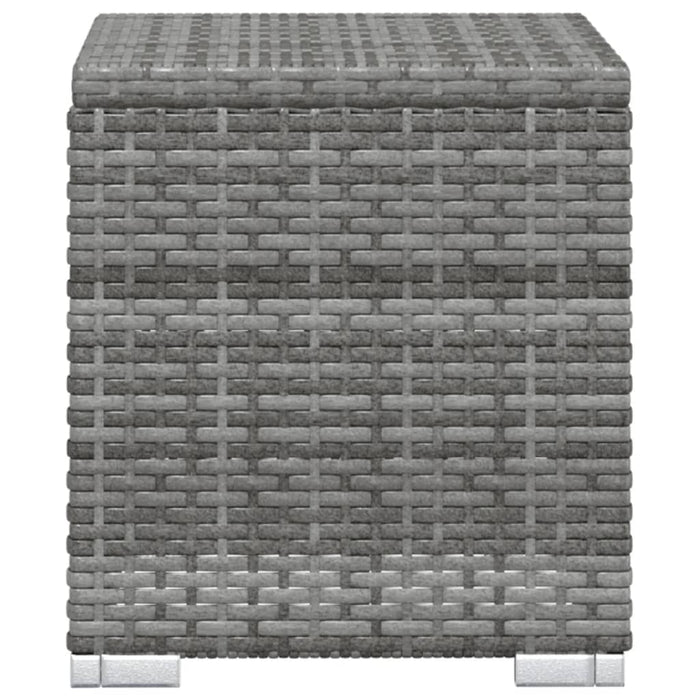 Lettini Prendisole con Tavolino 3 pz in Polyrattan Grigio cod mxl 9358