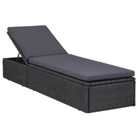 Set da Pranzo da Giardino 9 pz in Polyrattan Nero 3057810