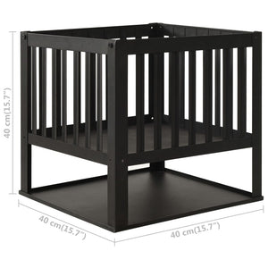 Focolare per camino 40 x 40 x 40 cm acciaio nero 02_0005908