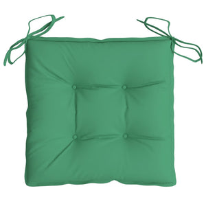 Cuscini per Sedia 4 pz 40x40x7 cm in Tessuto Oxford Verde