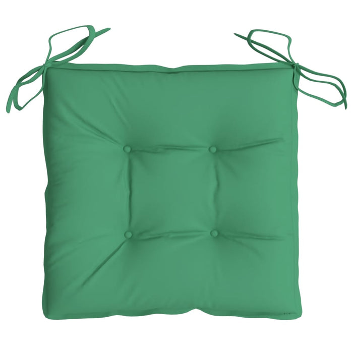 Cuscini per Sedia 4 pz 40x40x7 cm in Tessuto Oxford Verde