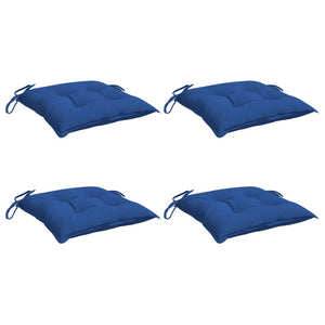 Cuscini per Sedia 4 pz Blu 40x40x7 cm in Tessuto Oxford 314891