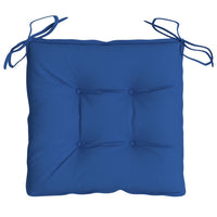 Cuscini per Sedia 4 pz Blu 40x40x7 cm in Tessuto Oxford 314891