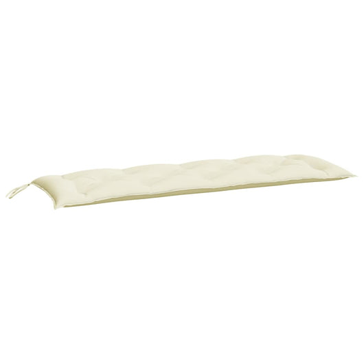Cuscino per Panca Bianco Crema 150x50x7 cm in Tessuto Oxford