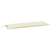 Cuscino per Panca Bianco Crema 150x50x7 cm in Tessuto Oxford 314958