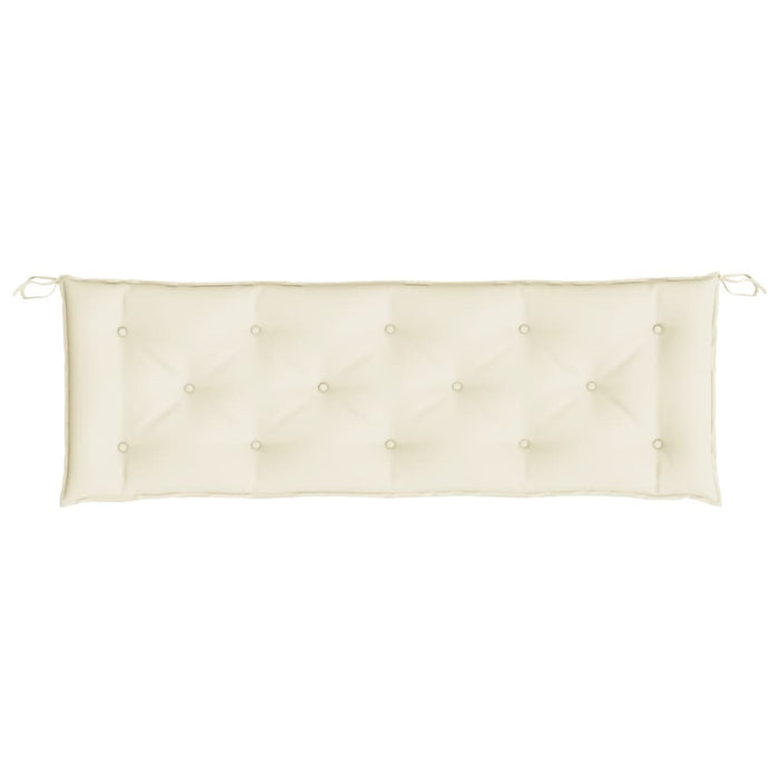 Cuscino per Panca Bianco Crema 150x50x7 cm in Tessuto Oxford