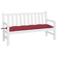 Cuscino per Panca da Giardino Rosso Vino 150x50x7 cm in Tessuto cod mxl 49833
