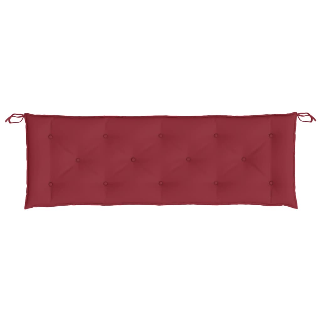 Cuscino per Panca da Giardino Rosso Vino 150x50x7 cm in Tessuto cod mxl 49833