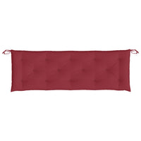 Cuscino per Panca da Giardino Rosso Vino 150x50x7 cm in Tessuto cod mxl 49833