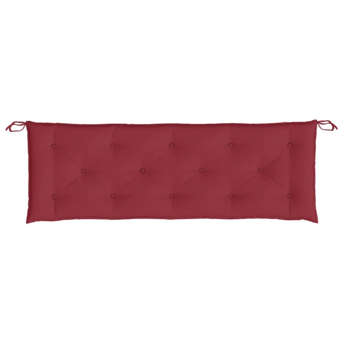 Cuscino per Panca Rosso Vino 150x50x7 cm in Tessuto Oxford 314965