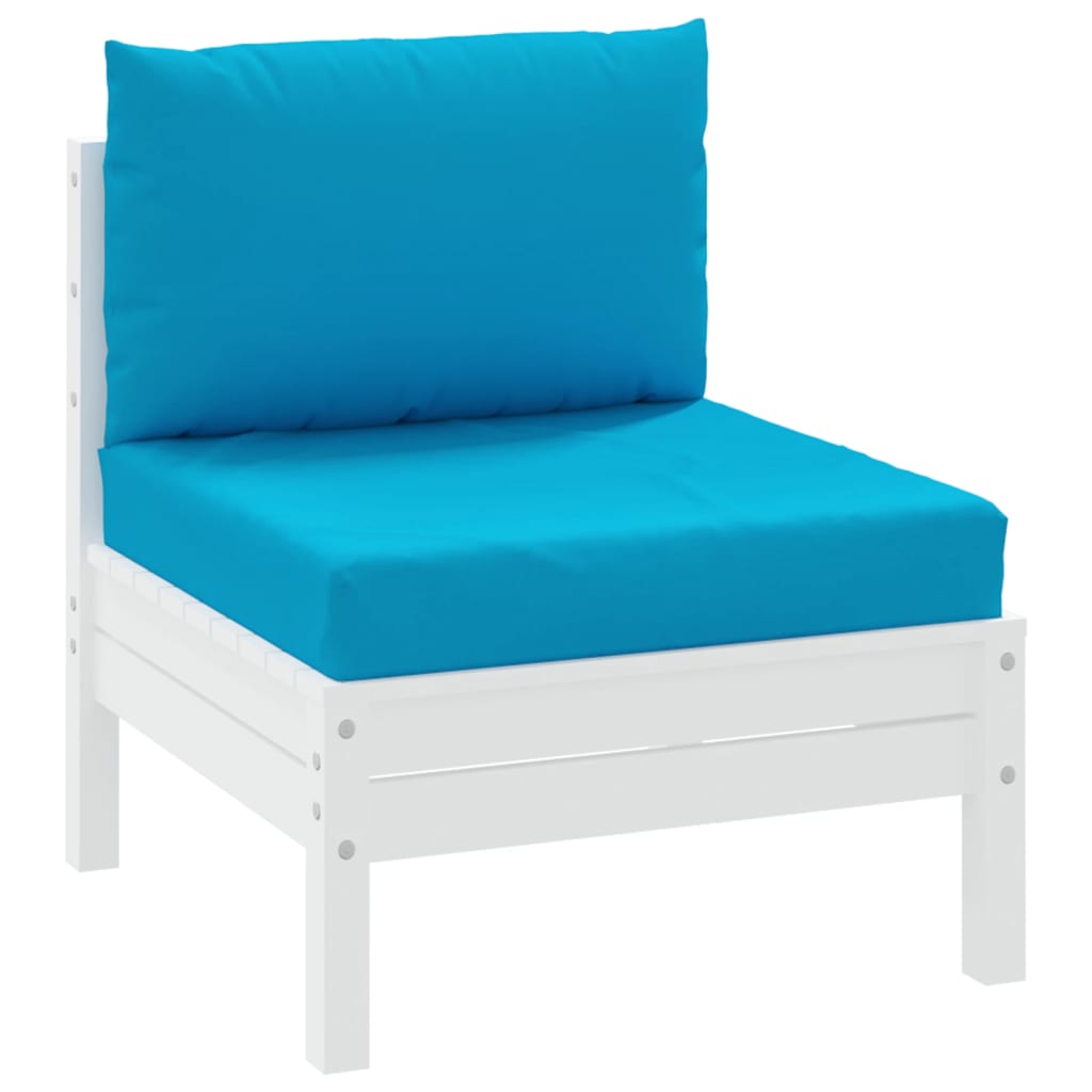 Cuscini per Pallet 2 pz Azzurro in Tessuto Oxford 315056