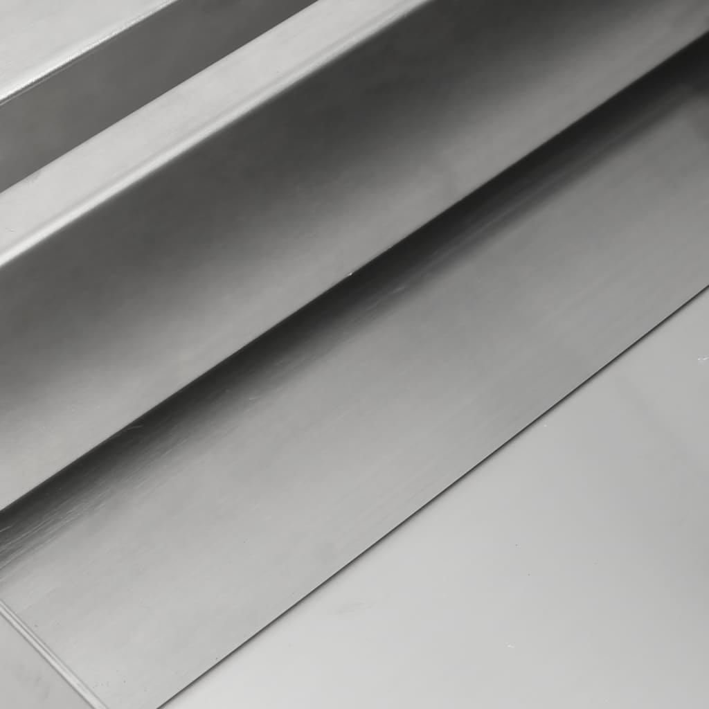 Cascata con LED 60x34x14 cm in Acciaio Inox 304 148878