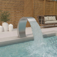 Fontana per Piscina con LED 22x60x70 cm in Acciaio Inox 304cod mxl 102261