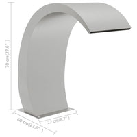 Fontana per Piscina 22x60x70 cm in Acciaio Inox 304 148882