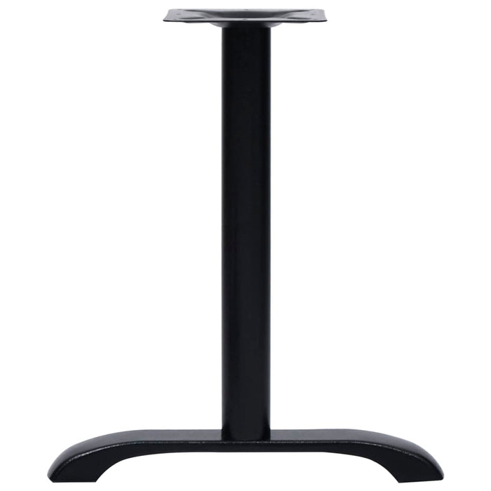 Gambe per Tavolino da BistrÃ² 2 pz Nero 61x8x72 cm in Ghisa