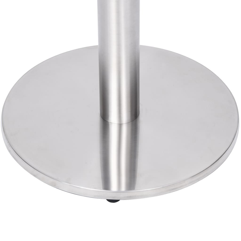 Gamba per Tavolino da Bistrò Argento Ø45x72 cm in Acciaio Inox 325439