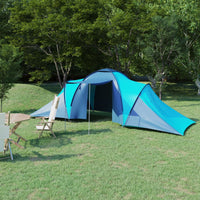 Tenda da Campeggio per 6 Persone Blu Marino e Azzurro 93183