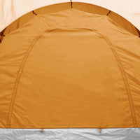 Tenda da Campeggio 6 Persone in Tessuto Grigio e Arancione 93186