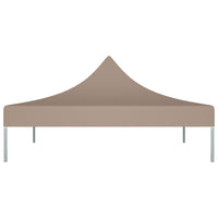 Tetto per Tendone per Feste 3x3 m Grigio Talpa 270 g/m²