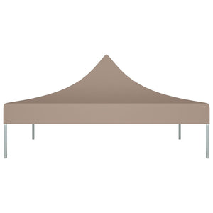 Tetto per Tendone per Feste 3x3 m Grigio Talpa 270 g/m²