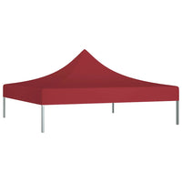 Tetto per Tendone per Feste 3x3 m Rosso Borgogna 270 g/mÂ² cod mxl 71289