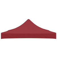 Tetto per Tendone per Feste 3x3 m Rosso Borgogna 270 g/mÂ² cod mxl 71289