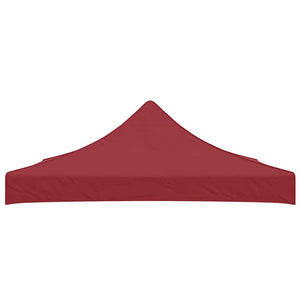 Tetto per Tendone per Feste 3x3 m Rosso Borgogna 270 g/mÂ² cod mxl 71289