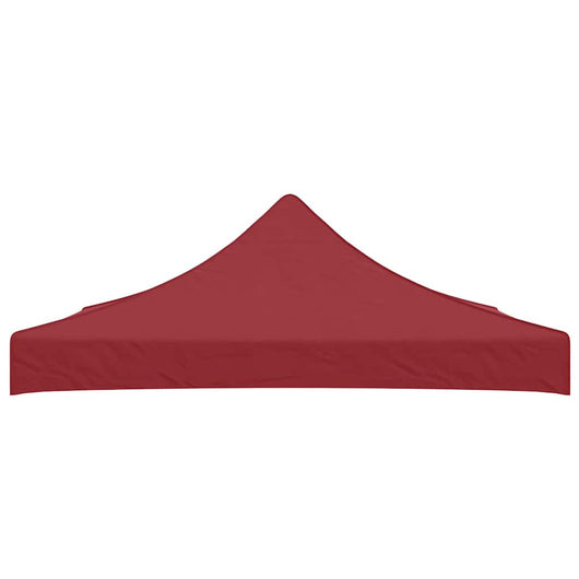 Tetto per Tendone per Feste 3x3 m Rosso Borgogna 270 g/m² 315322