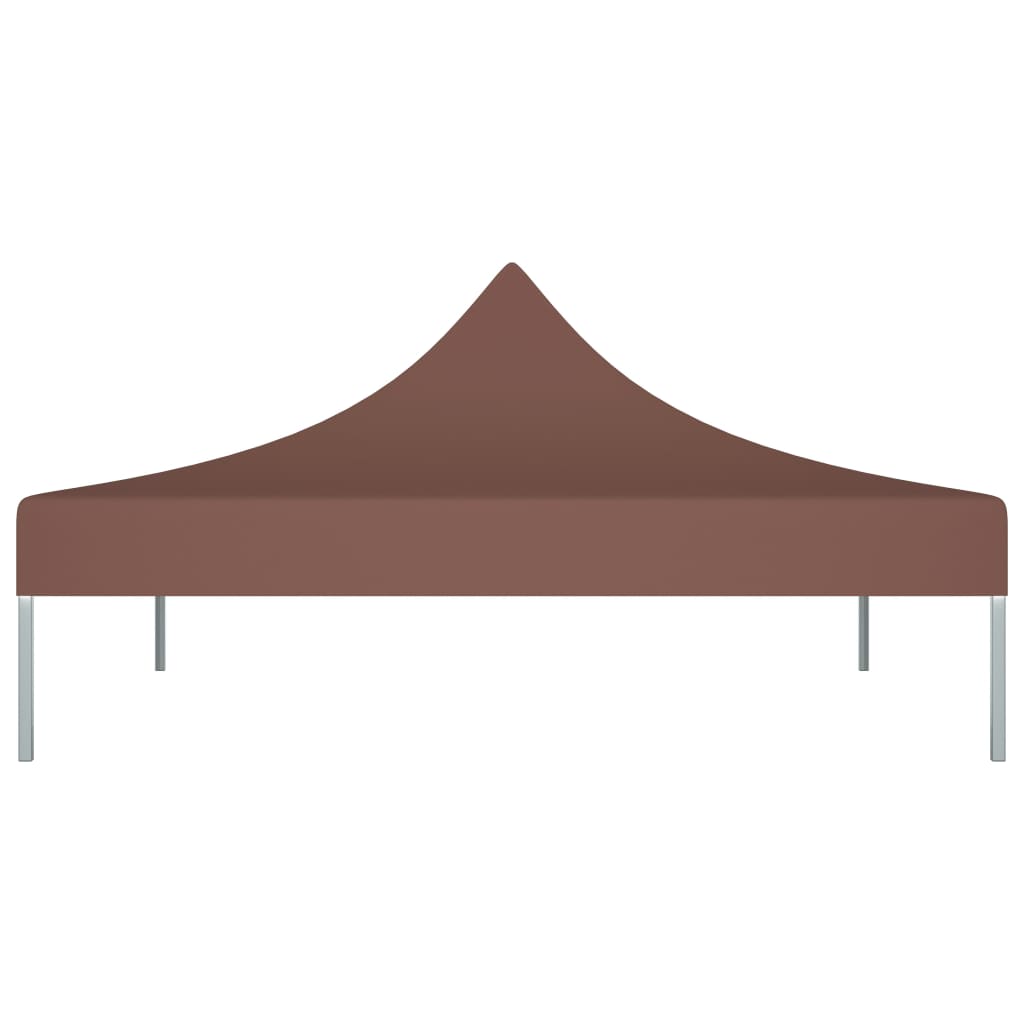 Tetto per Tendone per Feste 3x3 m Marrone 270 g/m² 315323