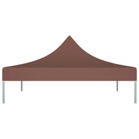 Tetto per Tendone per Feste 3x3 m Marrone 270 g/m² 315323