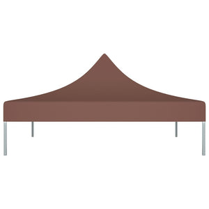 Tetto per Tendone per Feste 3x3 m Marrone 270 g/m² 315323